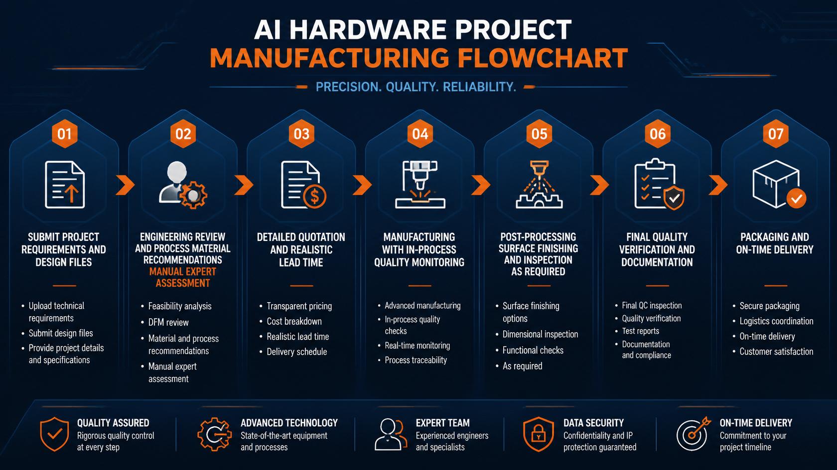 Our Manufacturing Process for AI Hardware Projects