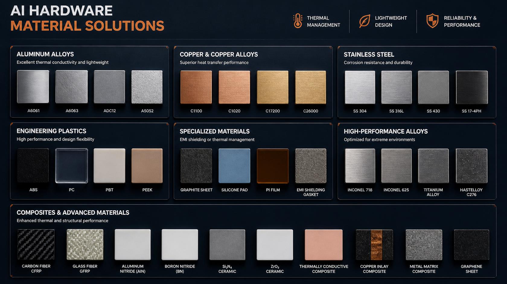 Materials for AI Hardware Applications