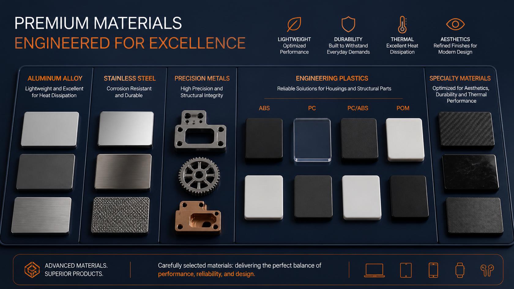 Materials for Consumer Electronics Applications