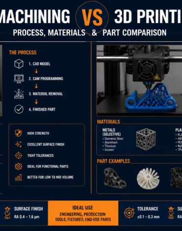 CNC machining vs 3D printing comparison overview