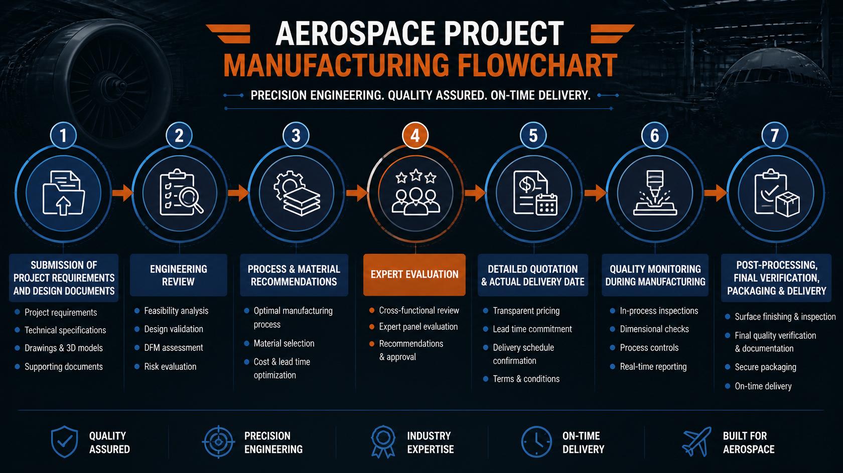 Manufacturing Process for Aerospace Projects